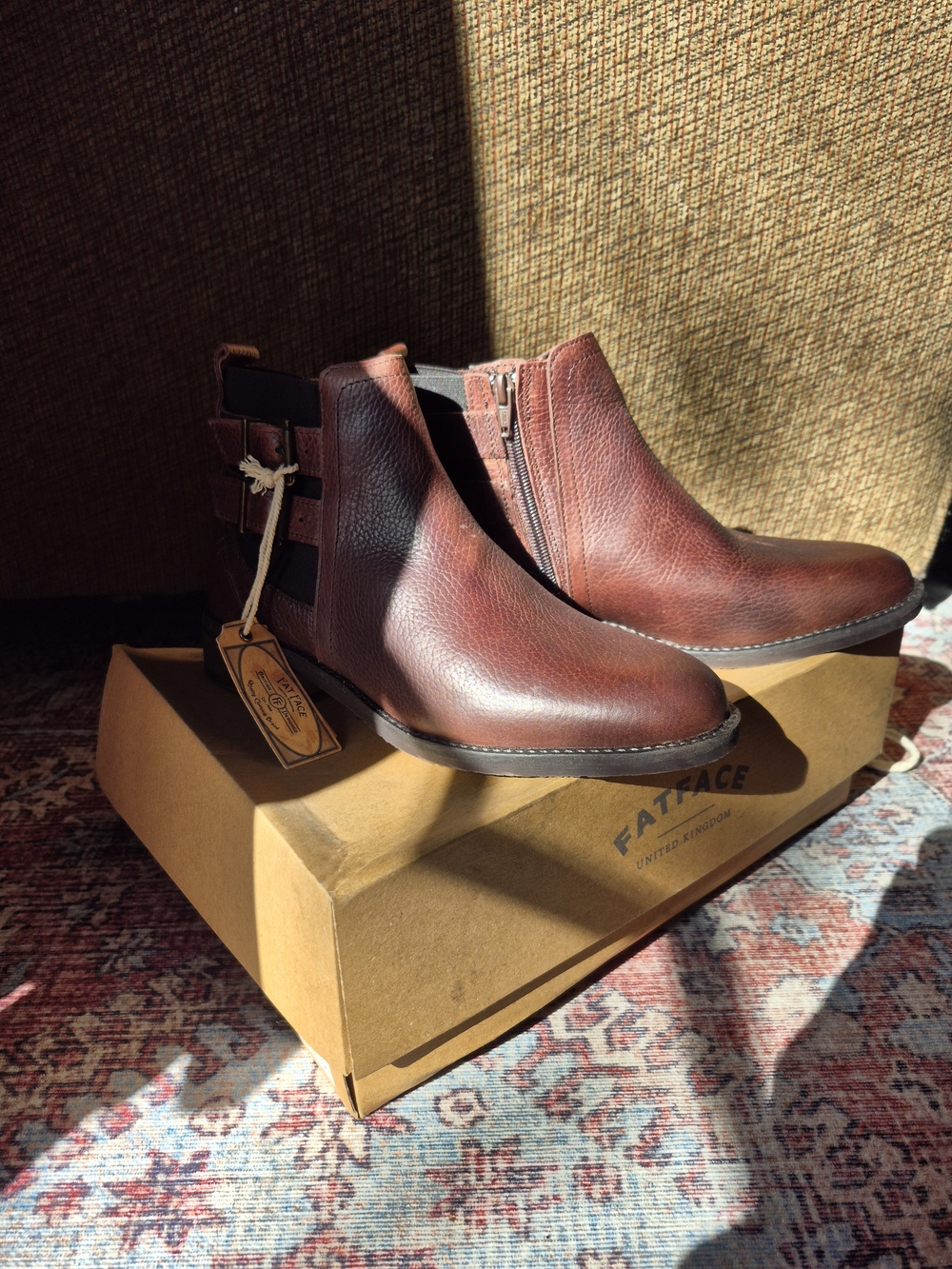 Fat Face Womenn's Brown Leather Chelsea Boots